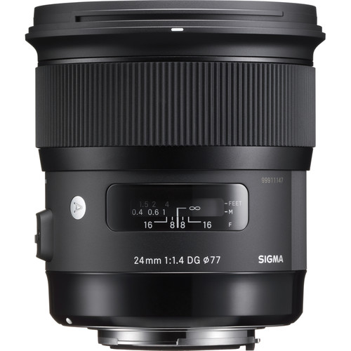 Lente Sigma 24mm f / 1.4 DG Lente HSM Art para Nikon F