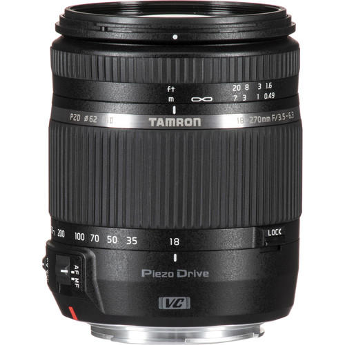 Lente Tamron 18-270mm f / 3.5-6.3 Di II VC PZD para Canon EF